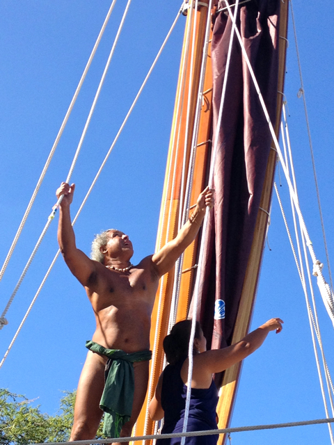 A beautiful blue Maui sky as backdrop