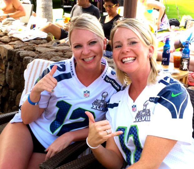 Fans from Seattle. There was more to watch there than the game. 