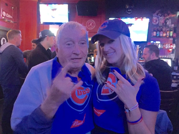 The blogger with new friend.